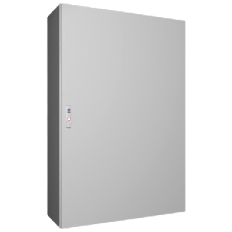 AX Coffret électrique, LHP : 800x1200x300 mm, en tôle d'acier, avec plaque de montage, à une porte, avec système de verrouillage à 3 points-Lire la description