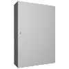 AX Coffret électrique, LHP : 800x1200x300 mm, en tôle d'acier, avec plaque de montage, à une porte, avec système de verrouillage à 3 points