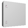 AX Coffret électrique, LHP : 500x500x210 mm, en tôle d'acier, avec plaque de montage, à une porte, deux serrures à came