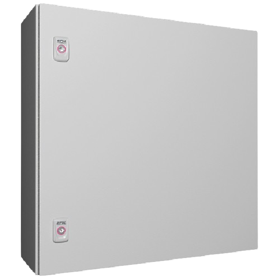 AX Coffret électrique, LHP : 600x600x210 mm, en tôle d'acier, avec plaque de montage, à une porte, deux serrures à came-Lire la description