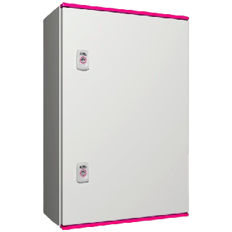 Coffret électrique - AX - polyester - 1 porte pleine - L400 H600 P200 - IP66 - plaque de montage-Lire la description
