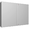 AX Coffret électrique, LHP : 1000x760x210 mm, en tôle d'acier, avec plaque de montage, à deux portes, deux serrures à came