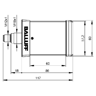Colonne de signalisation à LED 1ET, IO-Link, 24Vdc, IP65-Lire la description