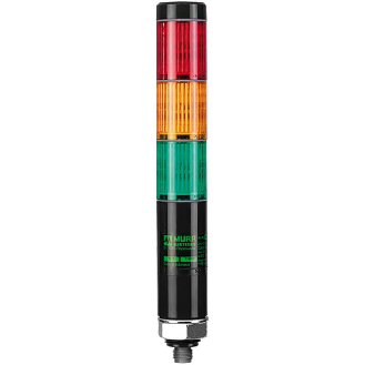 Colonne lumineuse avec verrines à LEDs verte, orange, rouge, 24V-Lire la description