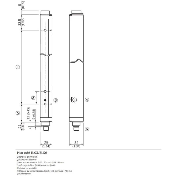 Rideau optique Eco-line H=0330mm Rés=30mm P=2m 2xPNP / M12 4P Rideau optique Eco-line H=0330mm Rés=30mm P=2m 2xPNP / M12 4P-Lire la description