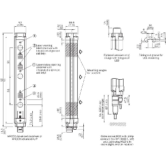 Barrière sécurité T4 4fx Rés=300mm P=70m (R) Laser M26x11+FE/M12x5P-Lire la description