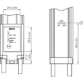 Rideau optique avec résolution 5 mm et portée 5 m-Lire la description