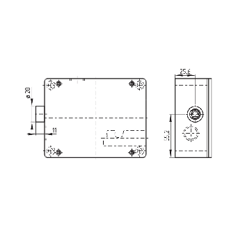 INTERVERROUILLAGE 3O+1F 24VAC/DC, 2xM20-Lire la description