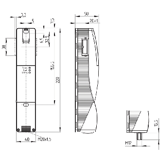 INTERVERROUILLAGE OUVT. HORS TENSION RFID OSSD (x2), M12 8P-Lire la description