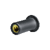 Ecrous à sertir recouverts d'EPDM NEOPREN - M 5 - Tête plate - Arbre rond - ouverte - 250 pièces