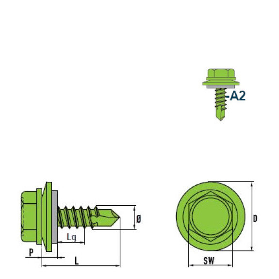 DIN 7504 K Sechskant-Bohrschrauben A2 R16 6,3x19 mm - für Aluminium-Bleche - - 250 Stück DIN 7504 K Sechskant-Bohrschrauben A2 R16 6,3x19 mm - für Aluminium-Bleche - - 250 Stück-Beschreibung lesen