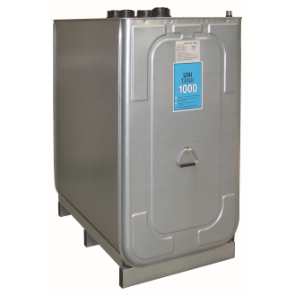 Cuve stockage gasoil double paroi Galva PE UNI 1 000 L-Lire la description