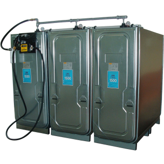 Cuve stockage gasoil double paroi Galva PE UPLATINE 4500 l-Lire la description