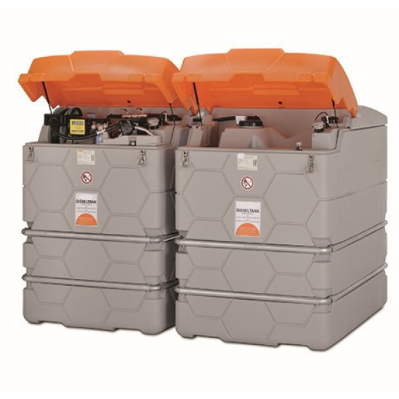 Cuve de stockage gasoil double paroi 2500 L-Lire la description