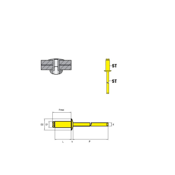 Blindniete STANDARD ST/ST - Flachkopf - 6,0x10 mm - 250 Stück Blindniete STANDARD ST/ST - Flachkopf - 6,0x10 mm - 250 Stück-Beschreibung lesen
