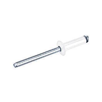 Farbige Blindniete RAINBOW STANDARD- RAL 9010  AL/ST - Flachkopf - 4,0x10 mm - 1000 Stück-Beschreibung lesen
