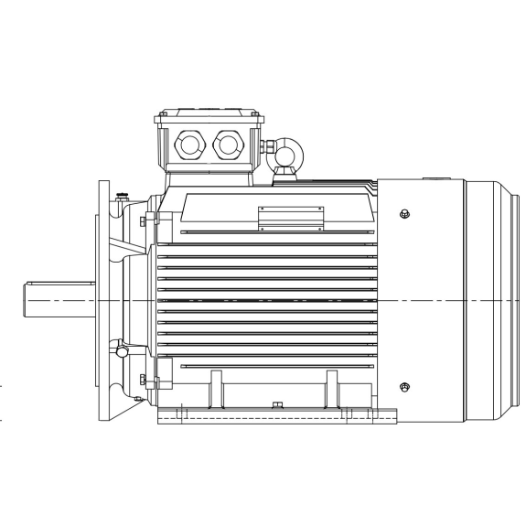 Moteur électrique triphasé 22kw - 3000tr/min - B35 - 400/690 - IE3-Lire la description