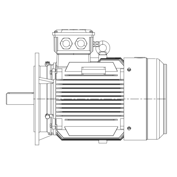 Moteur électrique triphasé 11kw - 400/690V - 1500Tr/min - B5 - IE3-Lire la description