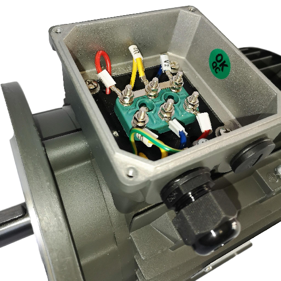 Moteur électrique triphasé 0.75KW - 230/400V - 3000Tr/min, Fixation à pattes et bride B35-Lire la description