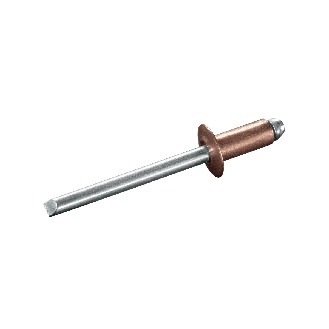 Blindniete STANDARD  CU/ST - Flachkopf - 4,0x16 mm - 500 Stück-Beschreibung lesen
