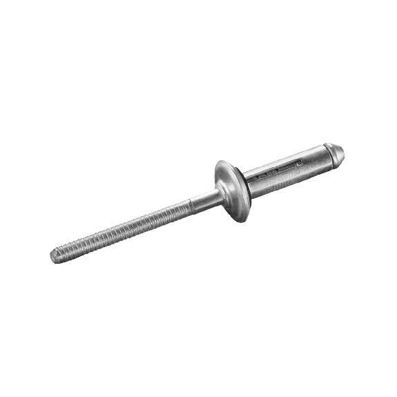 Rivets triples TRE-GO avec EPDM Disque  AL/AL - Tête plate - 5,2X17,5 mm 250 Pièces-Leggi tutto