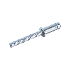Rivets haute résistance PREMIUM tête plate clou cannelé  ST/ST - Tête fraisée - 6,4x11,5 mm 250 Pièces