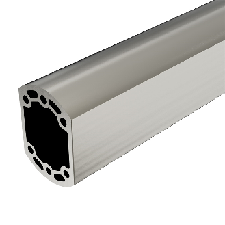 Profilé aluminium GTN II fermé, anodisé (1m)-Lire la description