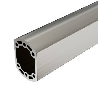 Profilé aluminium GTN II fermé, anodisé (0,5m)-Lire la description