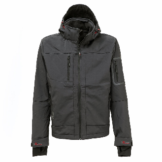 U-Power - Veste Softshell gris foncé Stretch METROPOLIS-Lire la description