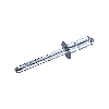 Rivets haute résistance GO-INOX tête plate clou cannelé Rivets haute résistance GO-INOX II A2/A2 - Tête fraisée - 4,0x10 mm 500 Pièces