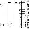 Module-relais 4PDT 2A-250VAC/DC, 22,5mm, Vis, 230VAC