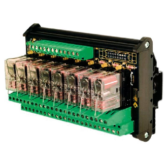 Module 8 Relais DPDT 8A, 24VAC/DC Commun universel-Lire la description