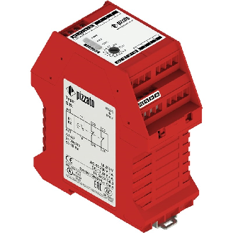 Module temporisateur de sécurité 24Vac/dc 1NO+2NF (1-10s) à vis-Lire la description
