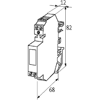 Module-relais, SPDT 8A-250VAC/DC, 12mm, Vis, 24VAC/DC-Lire la description
