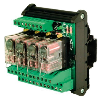 Module 4 Relais DPDT 8A, 24VAC/DC Commun universel-Lire la description