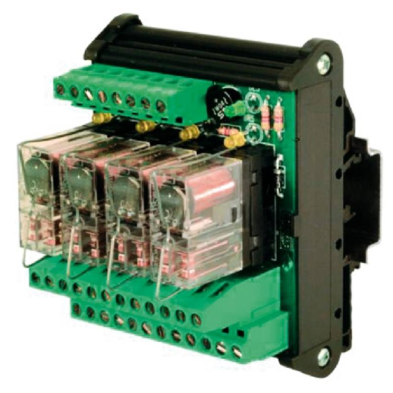 Module 4 Relais DPDT 8A, 24VAC/DC Commun universel-Lire la description