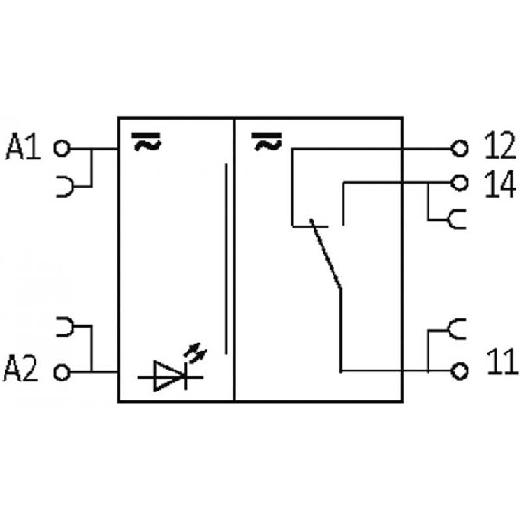 Module-relais SPDT 6A-230VAC/DC, 6,2mm, Ressort, 24VAC/DC débrochable-Lire la description