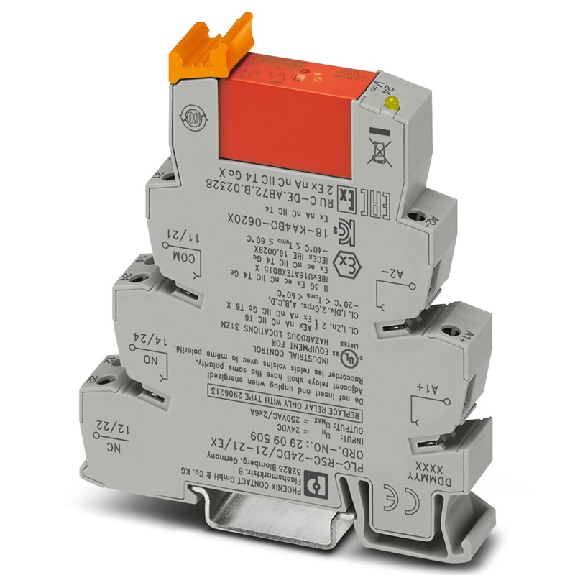 Module relais Ex, DPDT 6A, 14mm, à vis, 24Vdc-Lire la description