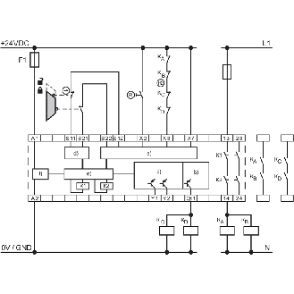 Module de sécurité 24VDC 2NF+1NO, 0  30 s, bornes à vis-Lire la description