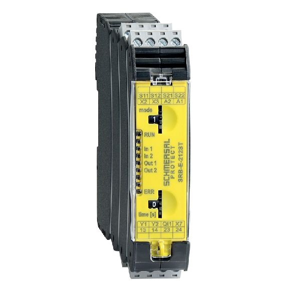 Module de sécurité 24VDC 2NF+1NO, 0  30 s, bornes à vis-Lire la description