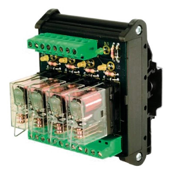 Module 4 Relais SPDT 12A-250VAC, 24VDC Commun négatif-Lire la description