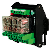 Module 4 Relais DPDT 8A, 24VDC Commun négatif