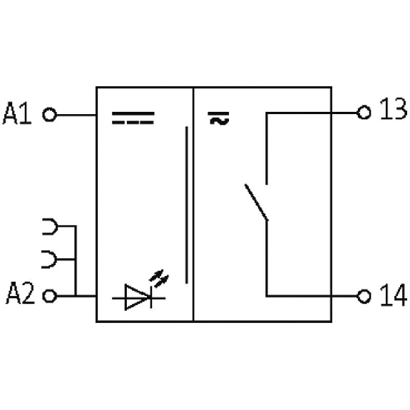 Module-relais, SPST-NO 5A-250VAC/300VDC, 12mm, Vis, 24VDC/DC-Lire la description