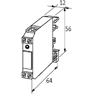 Module relais, SPST-NO 6A-250VAC/DC, 12,5mm, Vis, 24VDC-Lire la description