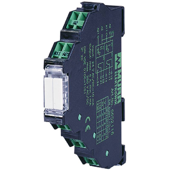 Module-relais, SPDT 6A-250 VAC/DC, 12,4mm, Ressort, 110VAC/DC-Lire la description