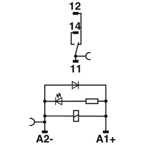 Module à relais, SPDT, Push-In, 24Vdc-Lire la description