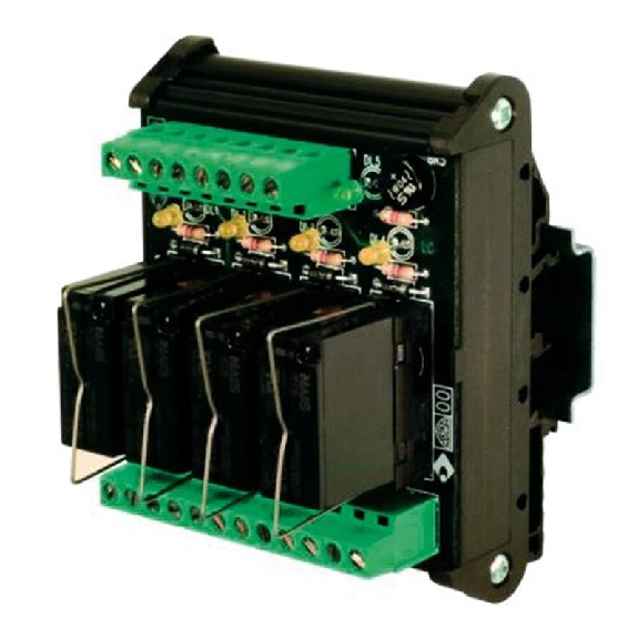 Module 4 Relais SPDT 12A-250VAC, 24VAC/DC Commun universel-Lire la description