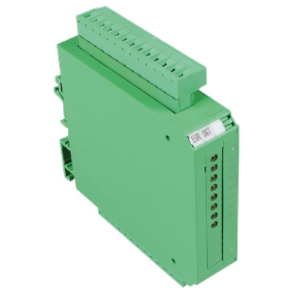 Module 8 relais SPST-NO 12A-250Vac, 12A-24Vdc , 24Vdc, 22,5x113x100mm-Lire la description
