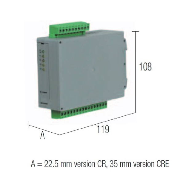 Module 4 Relais SPDT 10A, 24VAC/DC, à vis-Lire la description