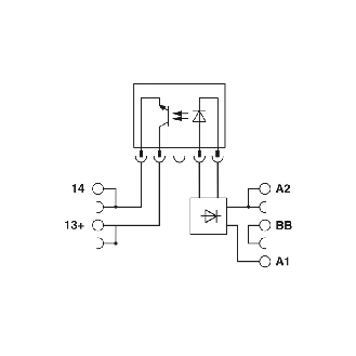 Module à relais statique pour PLC logic 1NO, 24Vdc, Push-in-Lire la description